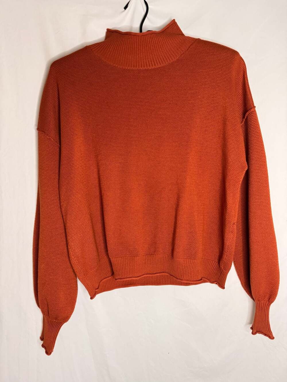 Women's Two-Piece Mock Neck Sweater and Midi Skirt Set Size L